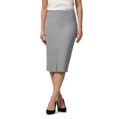 Pale grey suit skirt
